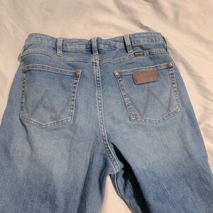 Wrangler Jeans, Size: medium, Fits like medium, Boot cut, Color: Blue.